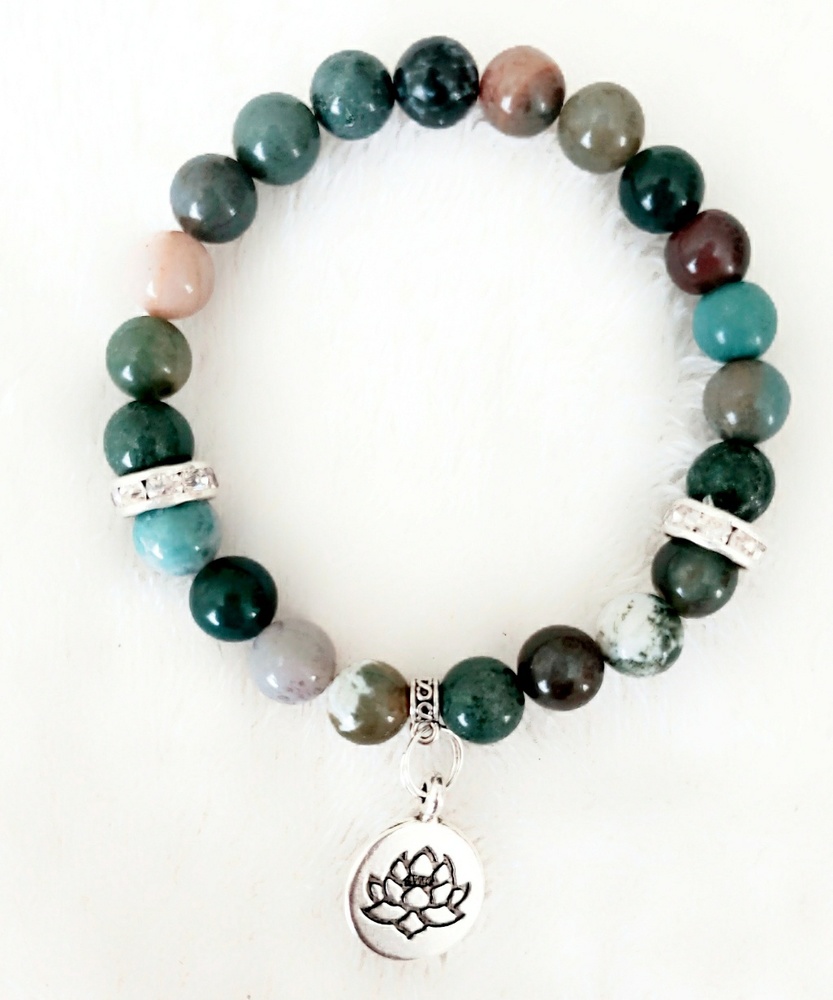 Crystal Healing Bracelet: Fancy Jasper